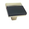 Puxador Mobiliário Elegante Dourado/Preto - 32mm - Imagem 2