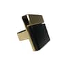 Puxador Mobiliário Elegante Dourado/Preto - 32mm - Imagem 5