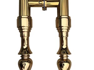 Puxador para Porta de Passagem Dourado Clássico Colonial - 1000 mm. Código PAR.1000.DOU.DOU.COL