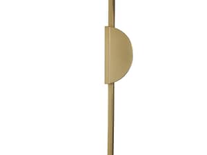 Puxador Mobiliário Semicircular Dourado Maciço Polido - 319 mm. Código LIQ.0319.DOU.LIS.LIN
