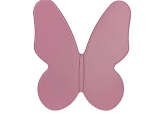 Puxador decorativo Borboleta Rosa para móveis.